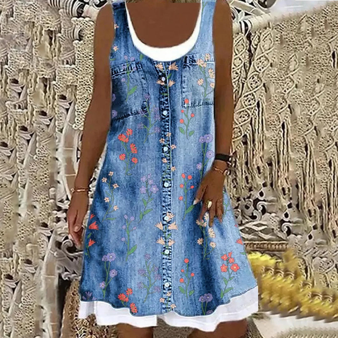 Olivia™ | Soft & Elegant Denim Dress