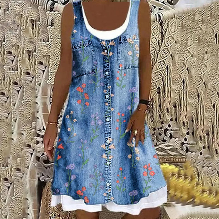 Olivia™ | Soft & Elegant Denim Dress