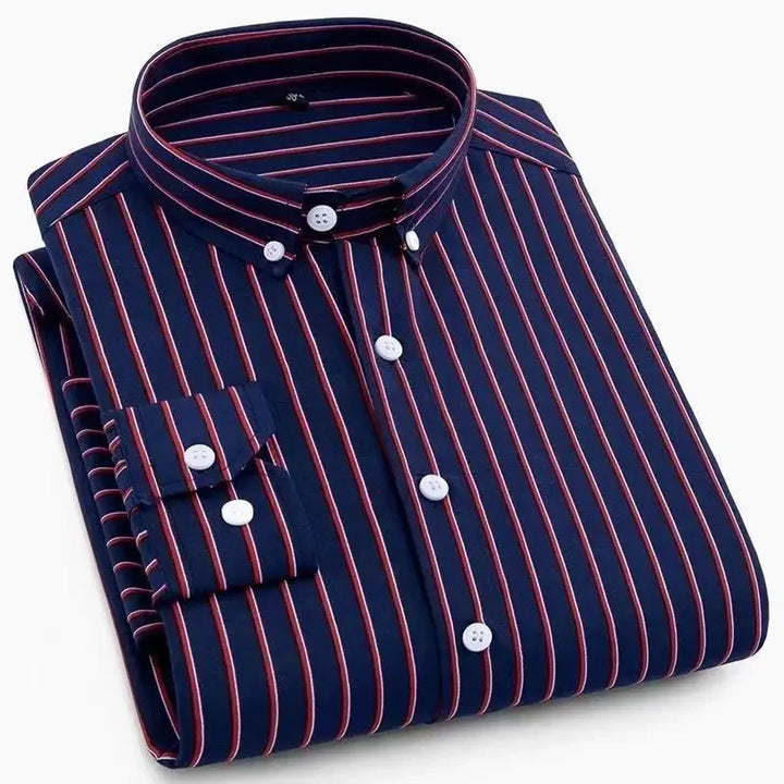 Ian | Classic Striped & Checkered Long Sleeve Shirt
