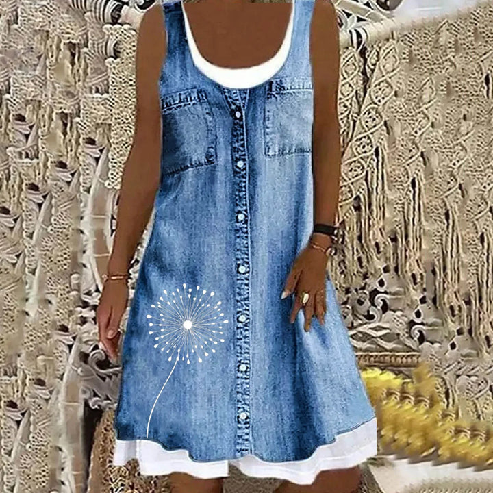 Olivia™ | Soft & Elegant Denim Dress