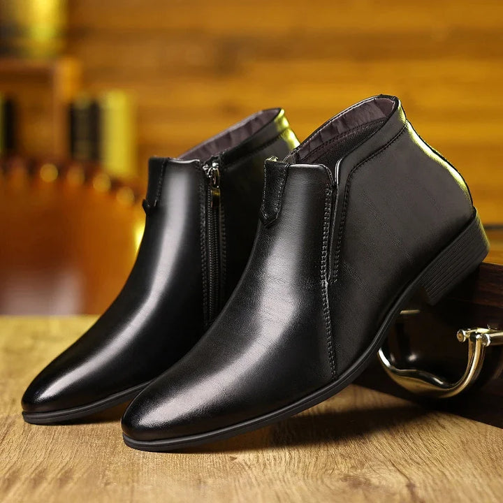 Alfred™ | Beckett Zip Leather Boots