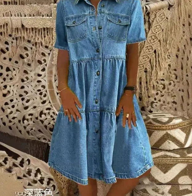Maria® | Boho Denim Dress