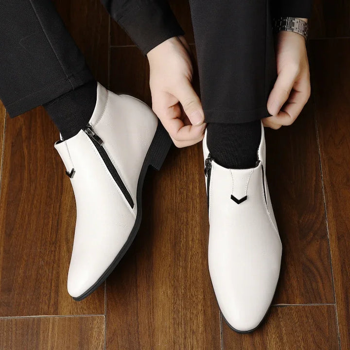Alfred™ | Beckett Zip Leather Boots
