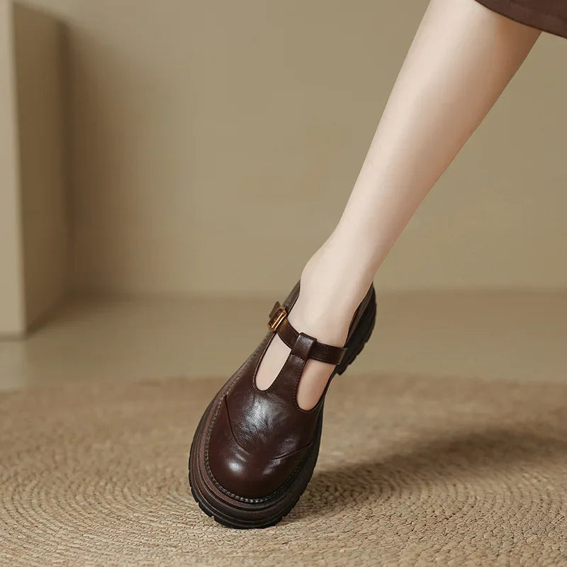 Giselle | Chunky T-Bar Buckle Shoes