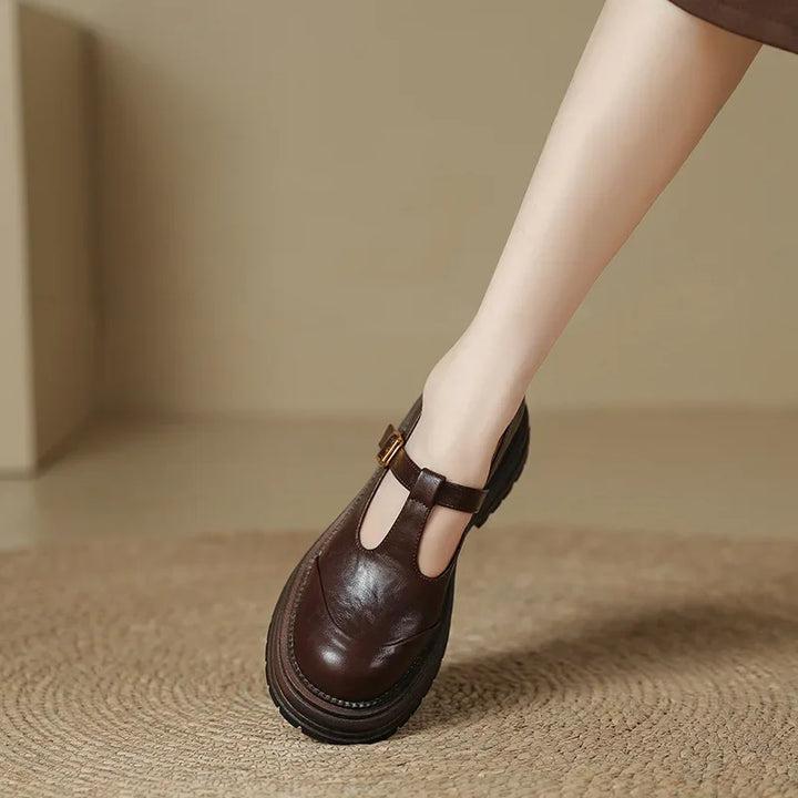 Giselle | Chunky T-Bar Buckle Shoes