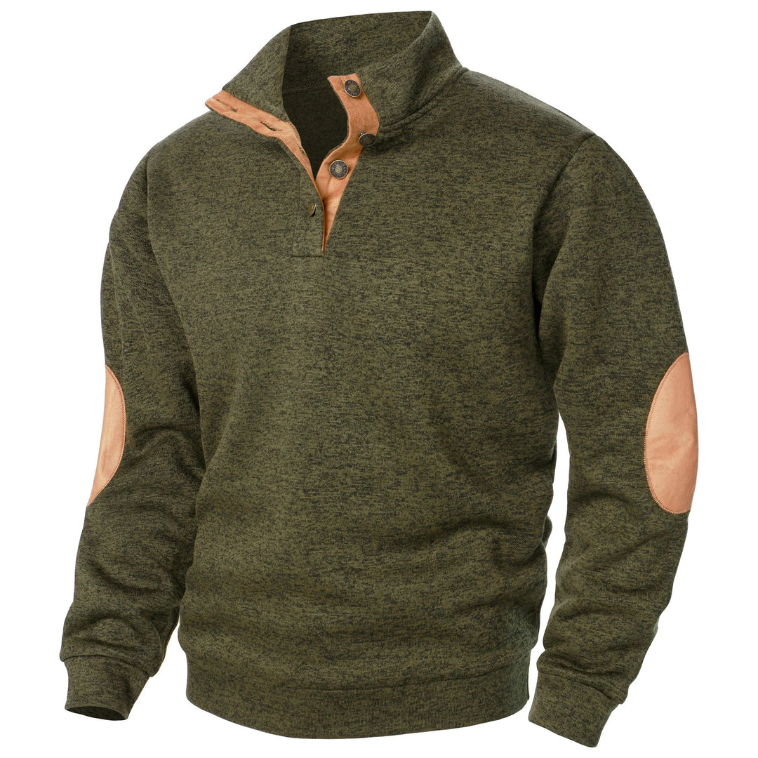 Richard | Quarter-Button Pullover Sweatshirt
