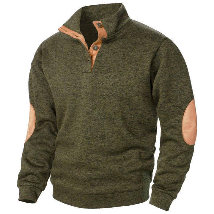 Richard | Quarter-Button Pullover Sweatshirt