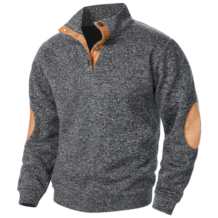 Richard | Quarter-Button Pullover Sweatshirt