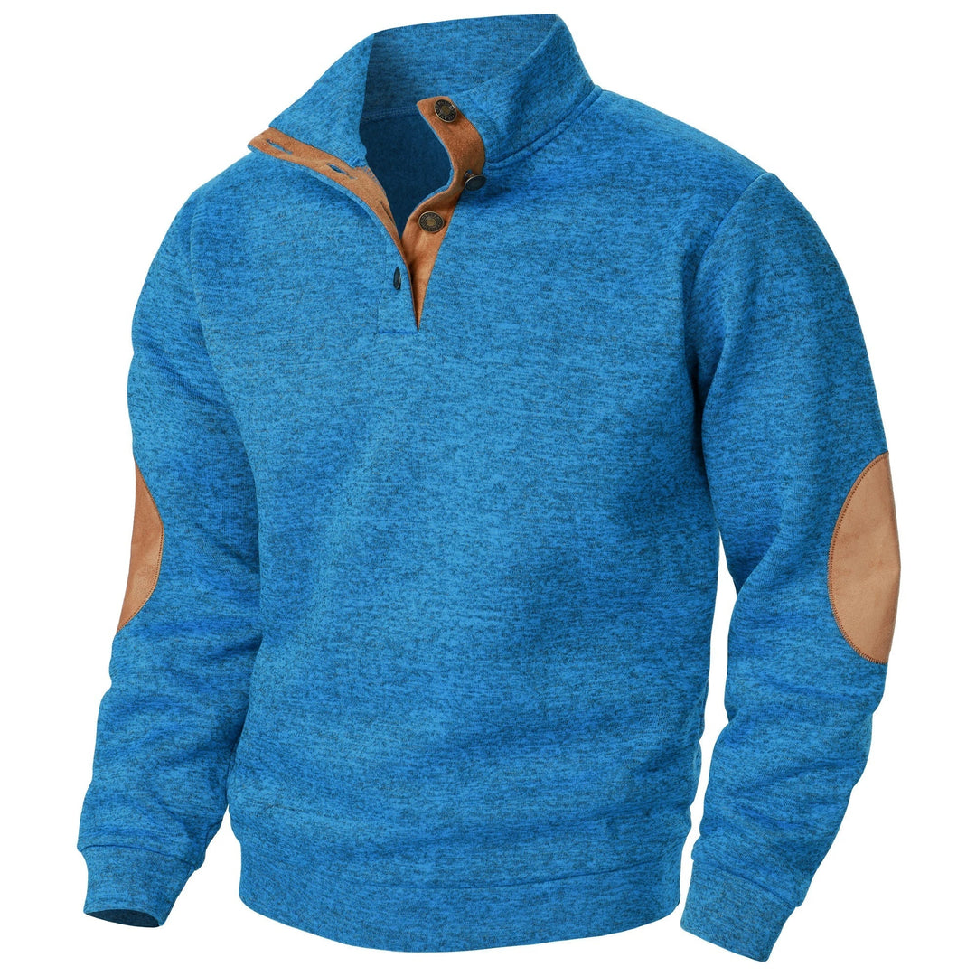 Richard | Quarter-Button Pullover Sweatshirt