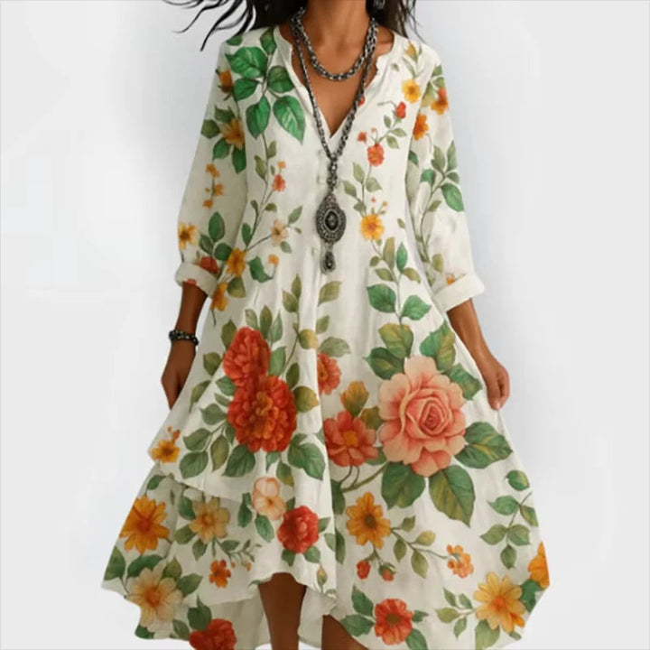 Delilah™ | Flowing Floral Midi Dress