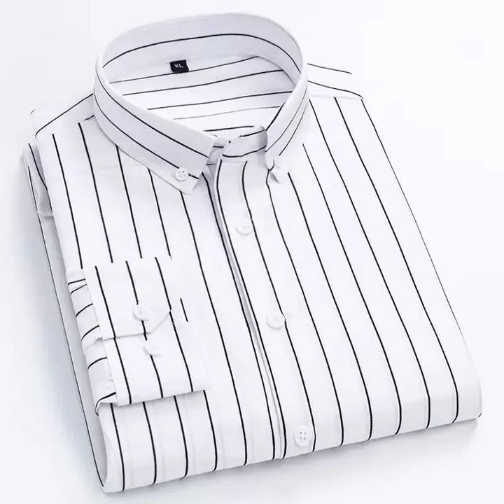Ian | Classic Striped & Checkered Long Sleeve Shirt