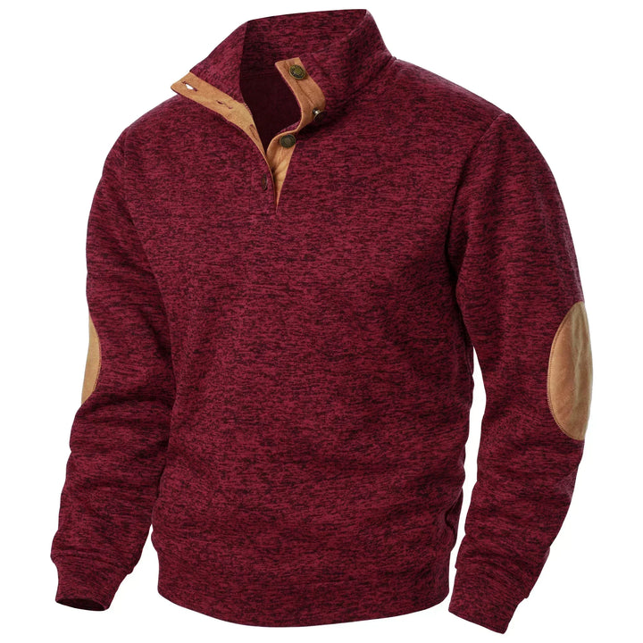 Richard | Quarter-Button Pullover Sweatshirt