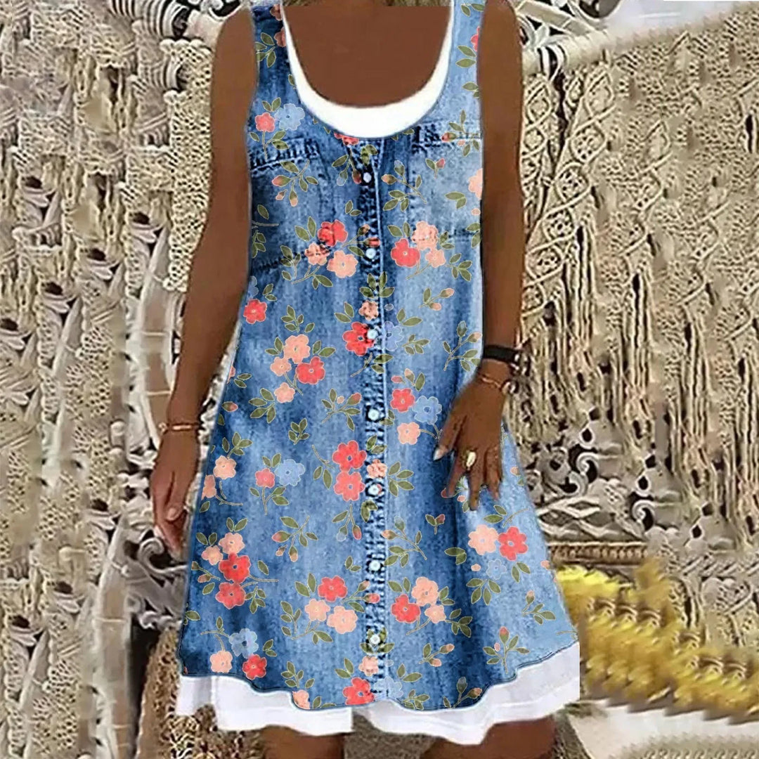 Olivia™ | Soft & Elegant Denim Dress