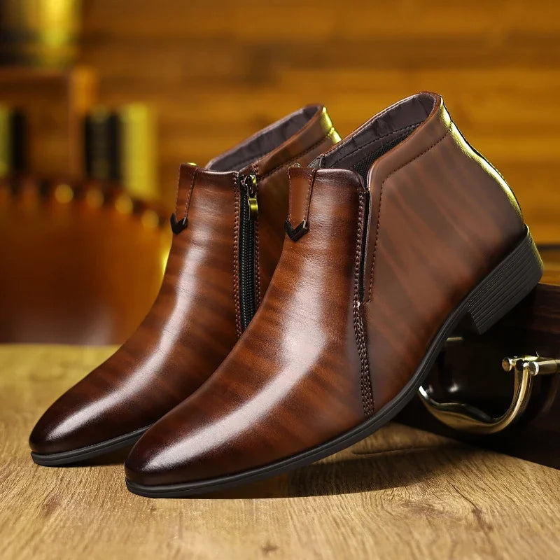 Alfred™ | Beckett Zip Leather Boots