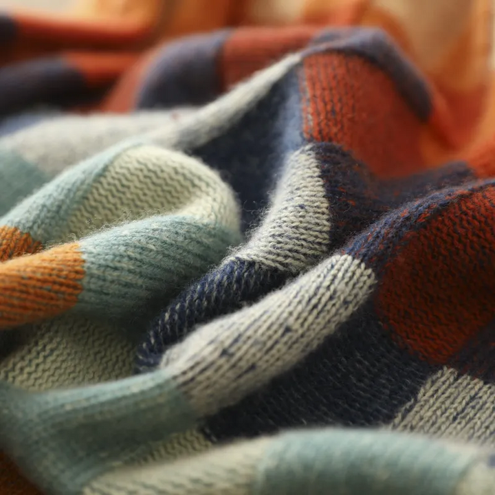 Sofia | Vibrant Checkered Sweater