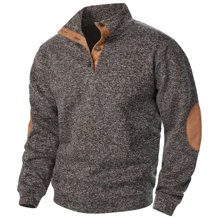 Richard | Quarter-Button Pullover Sweatshirt