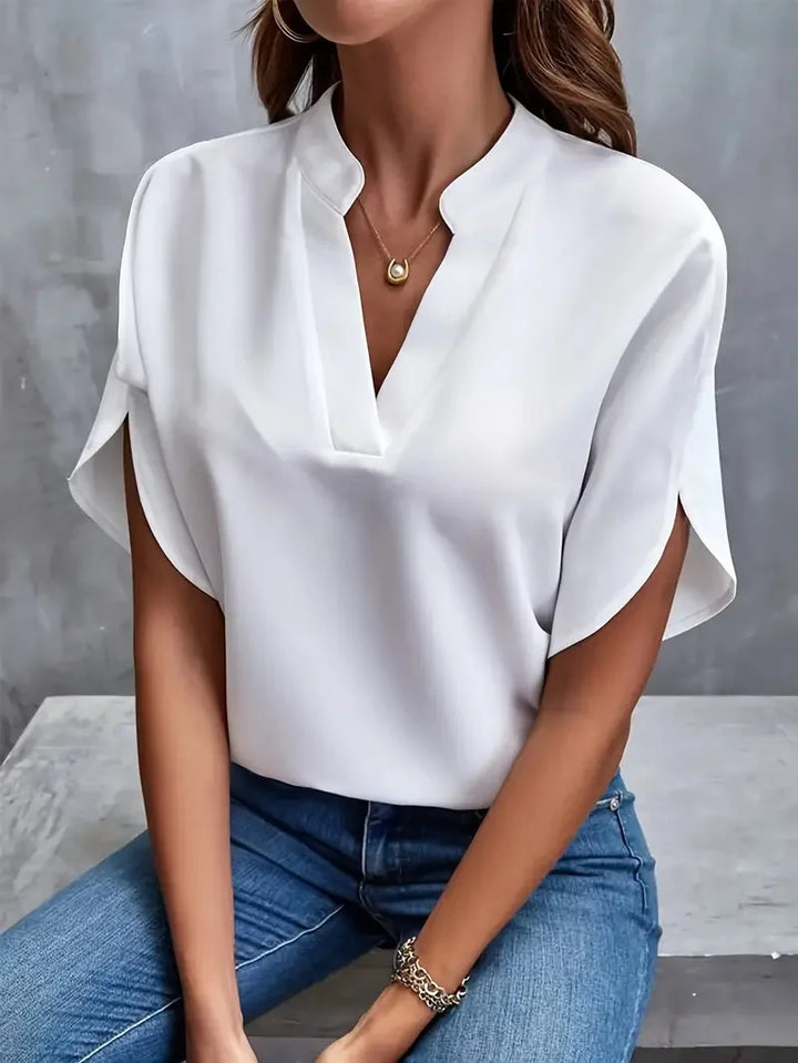 Deborah | Soft and Elegant V-Neck Shirt
