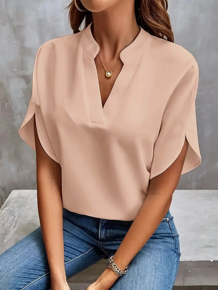 Deborah | Soft and Elegant V-Neck Shirt