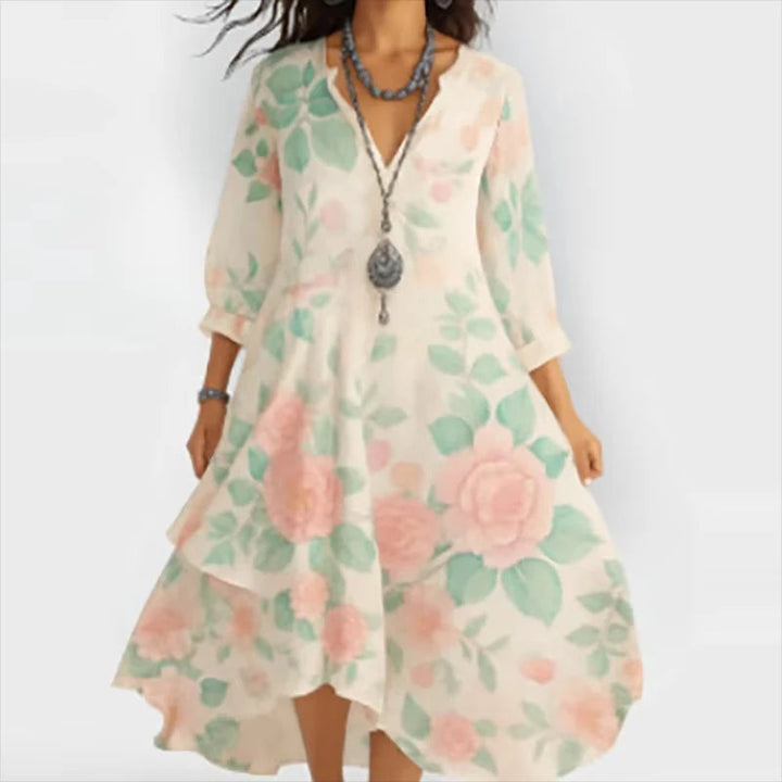 Delilah™ | Flowing Floral Midi Dress