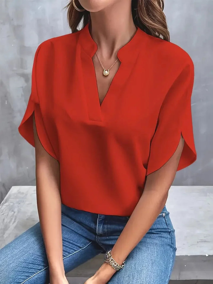 Deborah | Soft and Elegant V-Neck Shirt