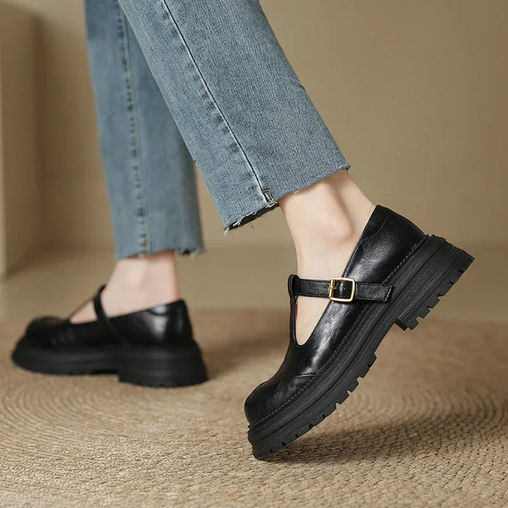Giselle | Chunky T-Bar Buckle Shoes