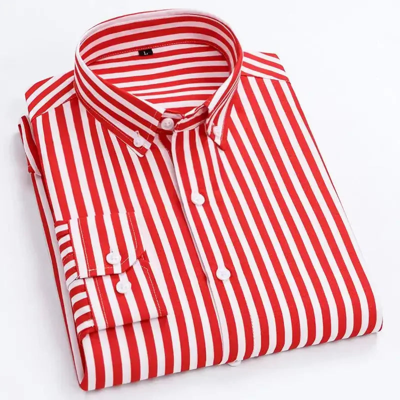 Ian | Classic Striped & Checkered Long Sleeve Shirt