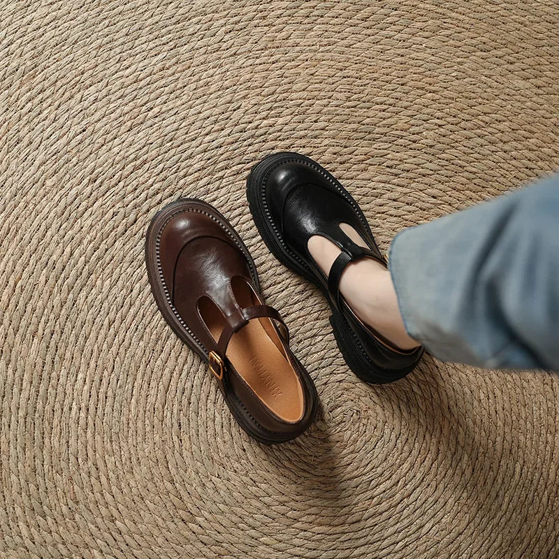 Giselle | Chunky T-Bar Buckle Shoes