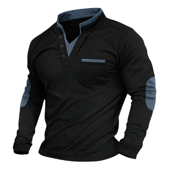 Jacob | Dual-Tone Long Sleeve Shirt