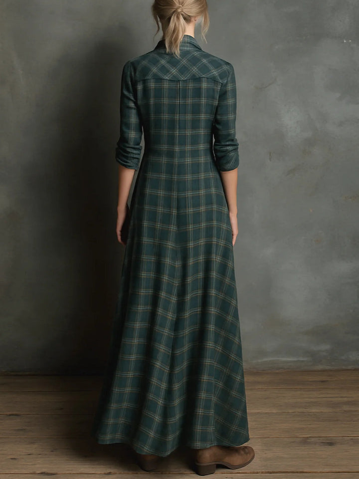 Haven | Plaid Maxi Shirt Dress