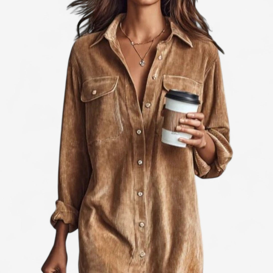 Anastasia™ | Corduroy Midi Dress