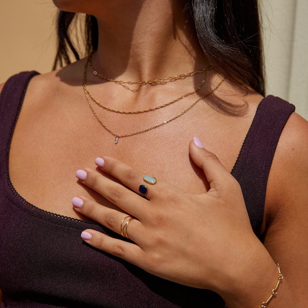 Agnes | Wrap Ring with Aquamarine