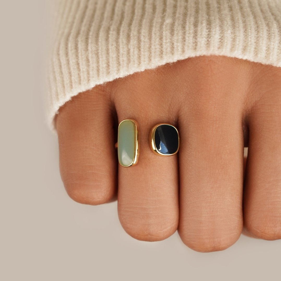 Agnes | Wrap Ring with Aquamarine