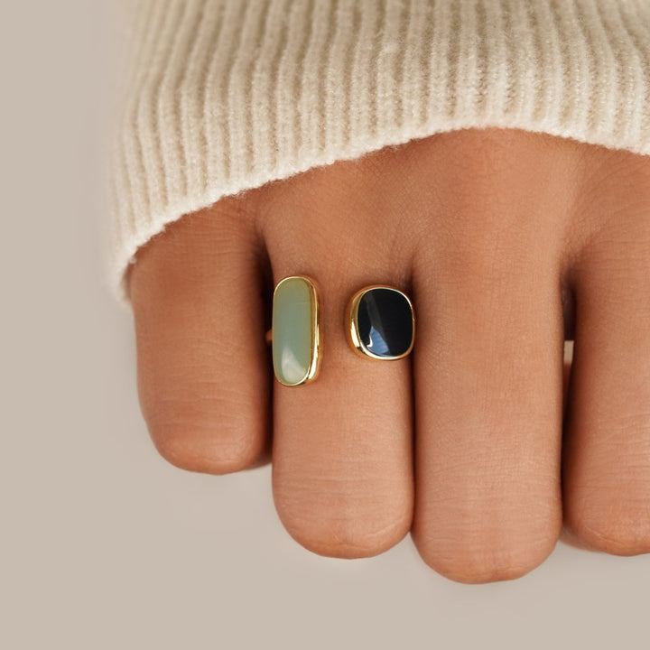 Agnes | Wrap Ring with Aquamarine