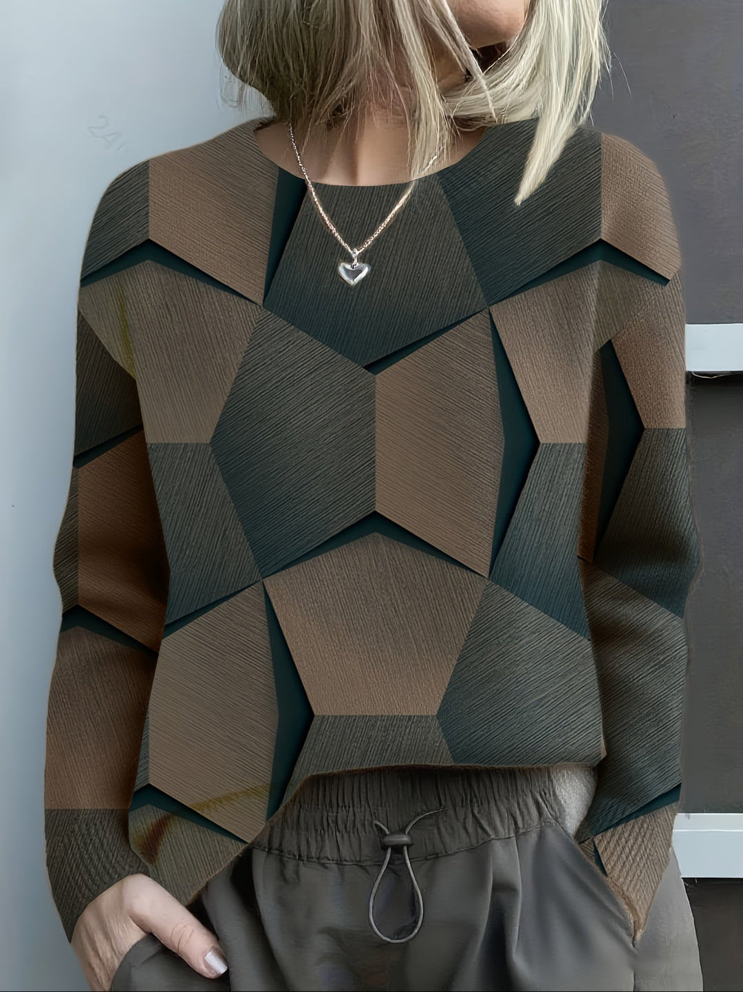 Christina | Geometric Colorblock Sweater