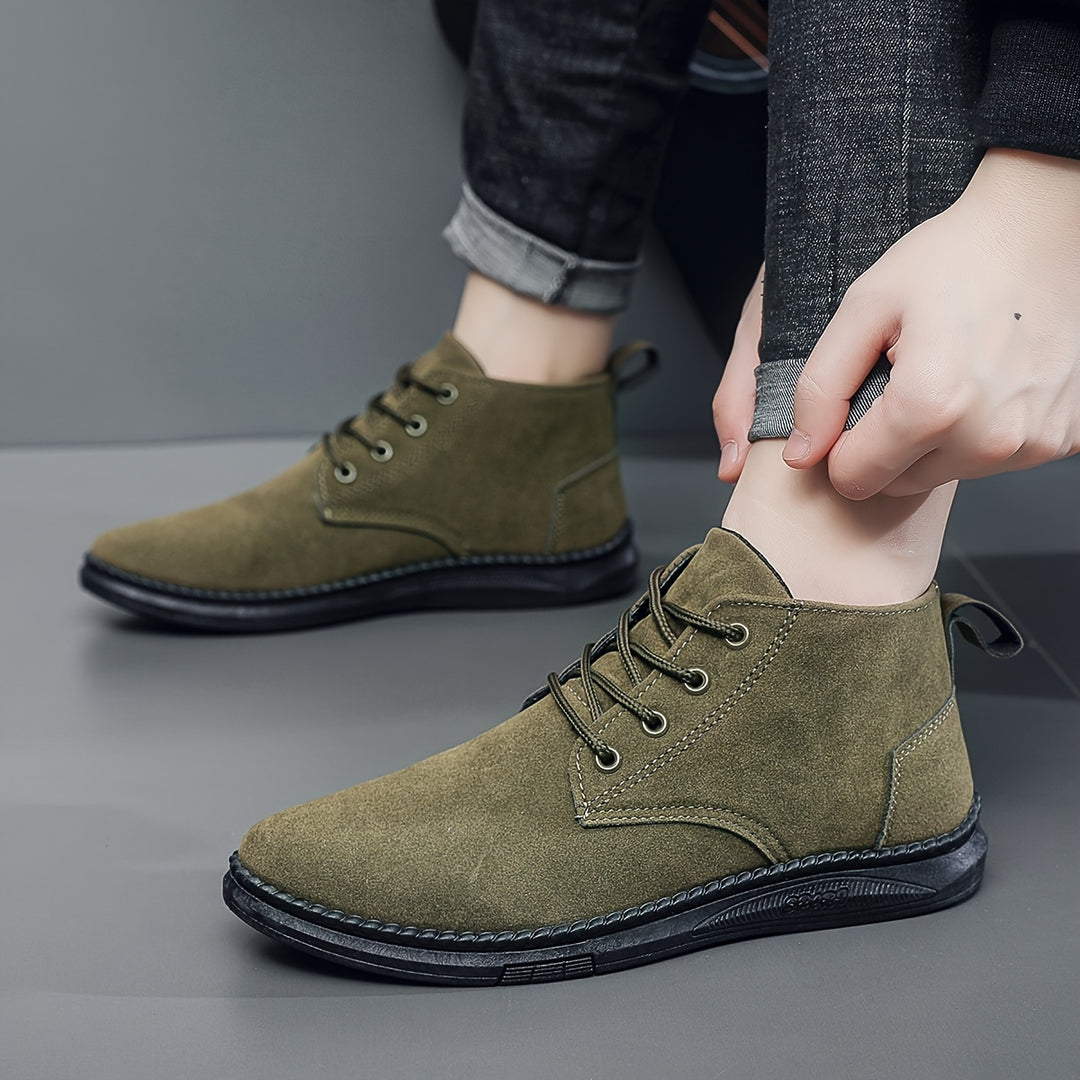 Brian | Casual Suede Lace-Up Boots