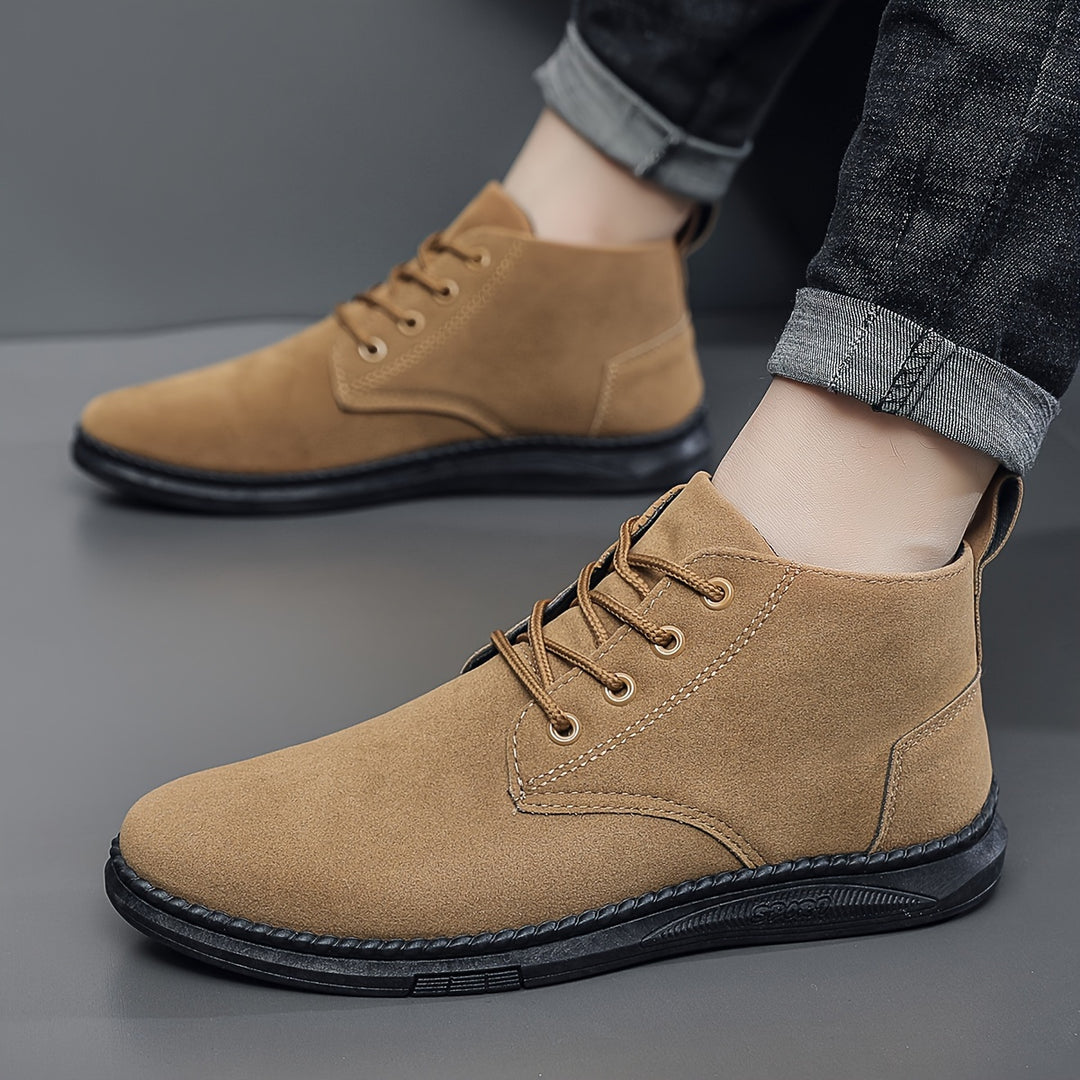 Brian | Casual Suede Lace-Up Boots