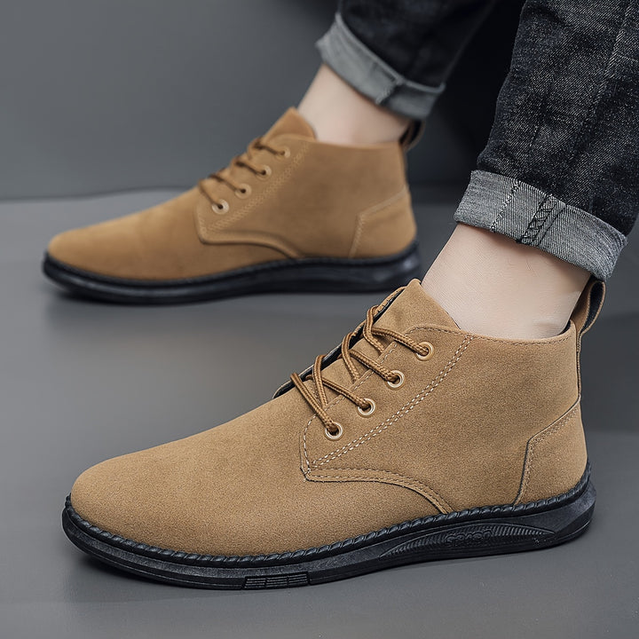 Brian | Casual Suede Lace-Up Boots