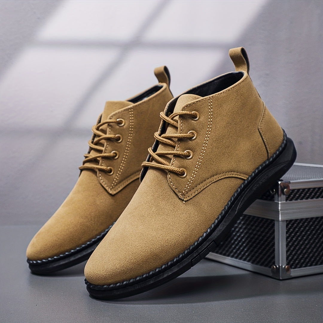 Brian | Casual Suede Lace-Up Boots