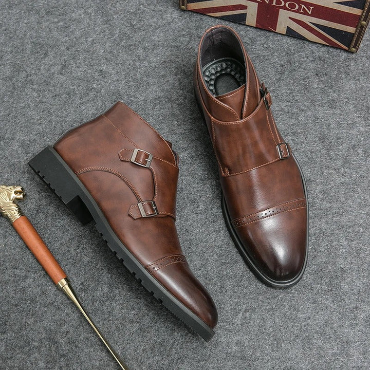 Mattias™ | Buckle Leather Boots