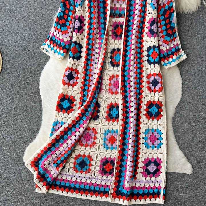 Nova | Geometric Print Cardigan