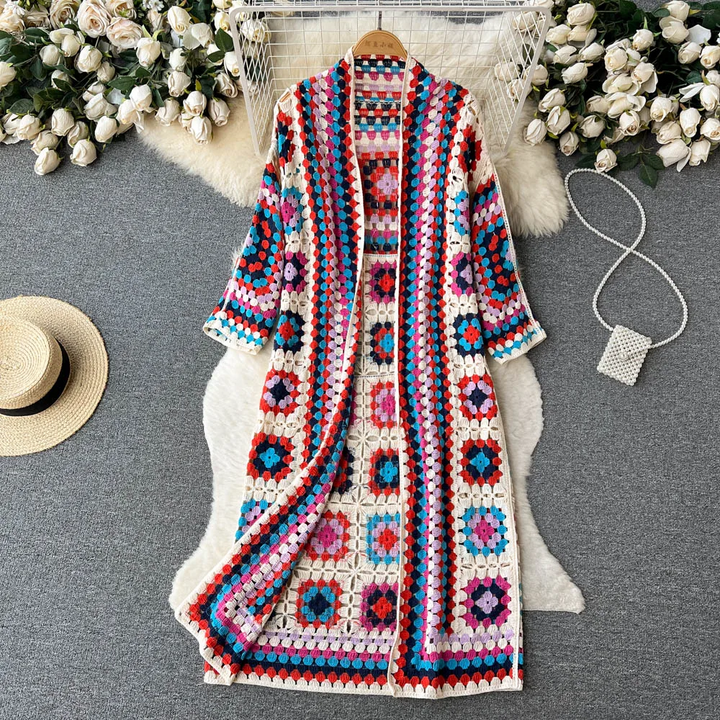 Nova | Geometric Print Cardigan
