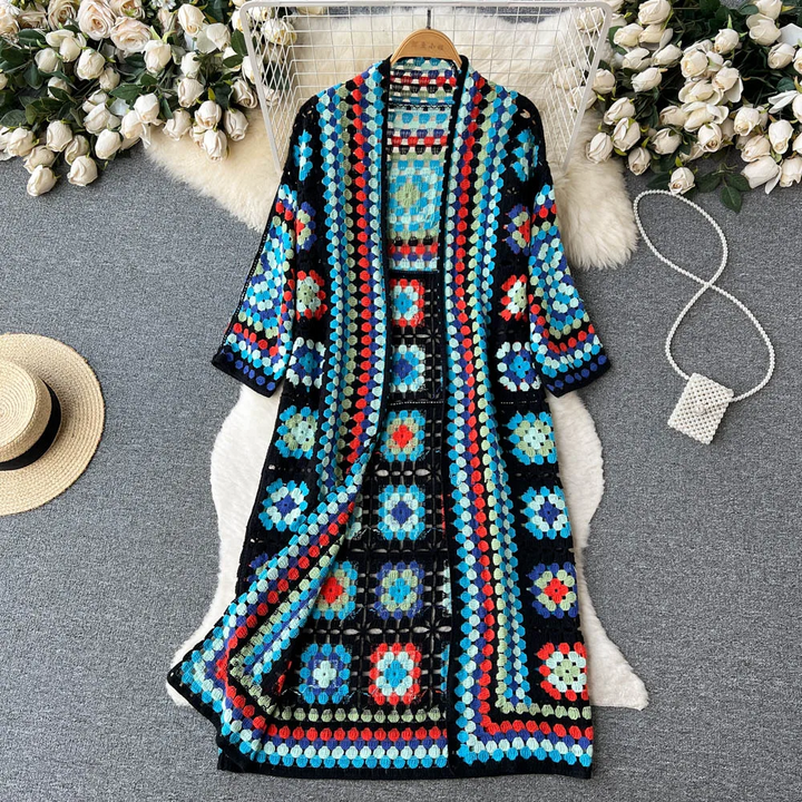 Nova | Geometric Print Cardigan