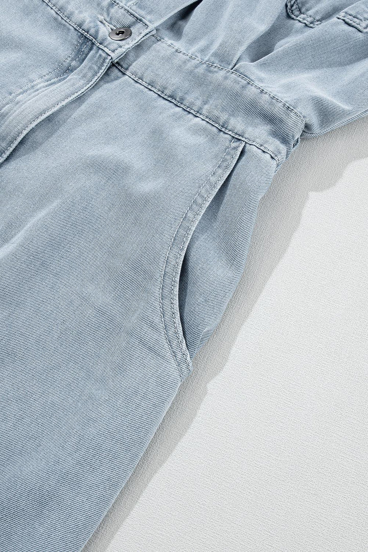 Daisy® | Elegant Denim Dress with Short Batwing Sleeves