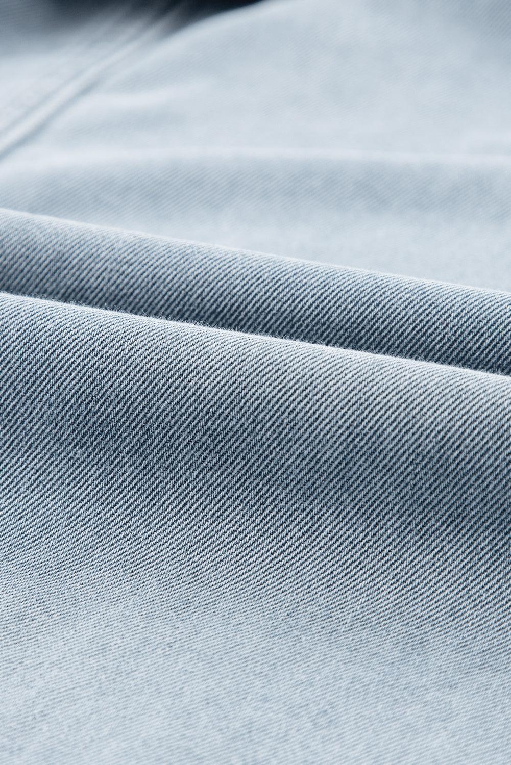 Daisy® | Elegant Denim Dress with Short Batwing Sleeves