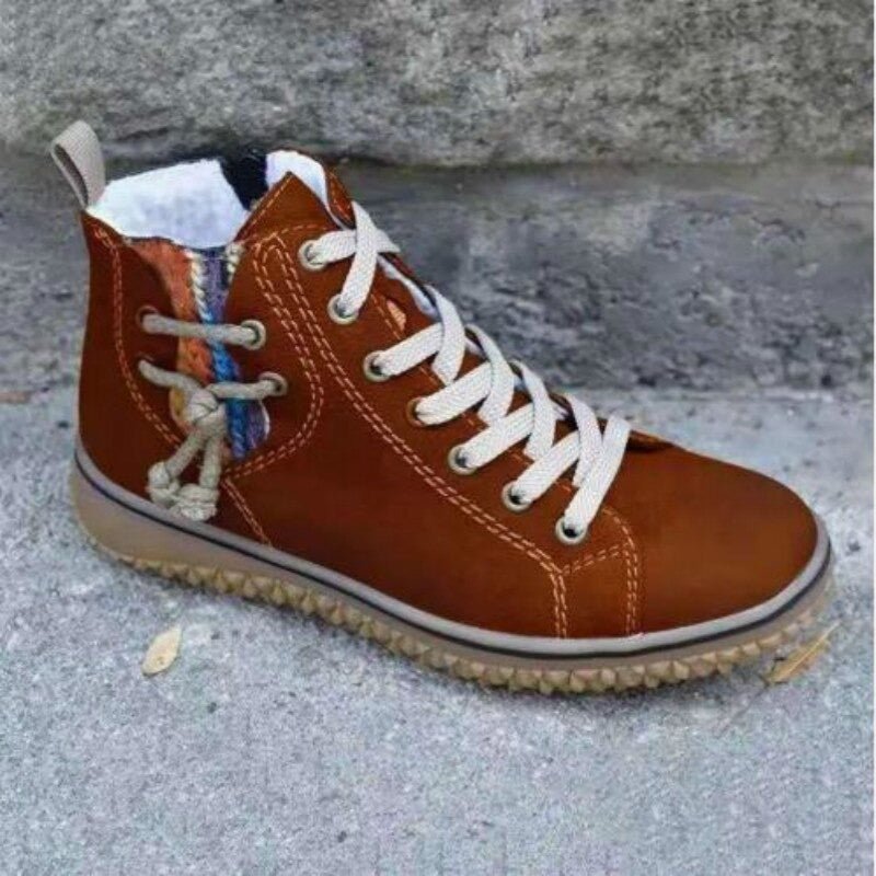 Charmaine | Cozy Lace-Up Ankle Boots