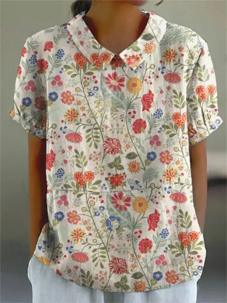 Anna | Comfortable Blouse With Flowers