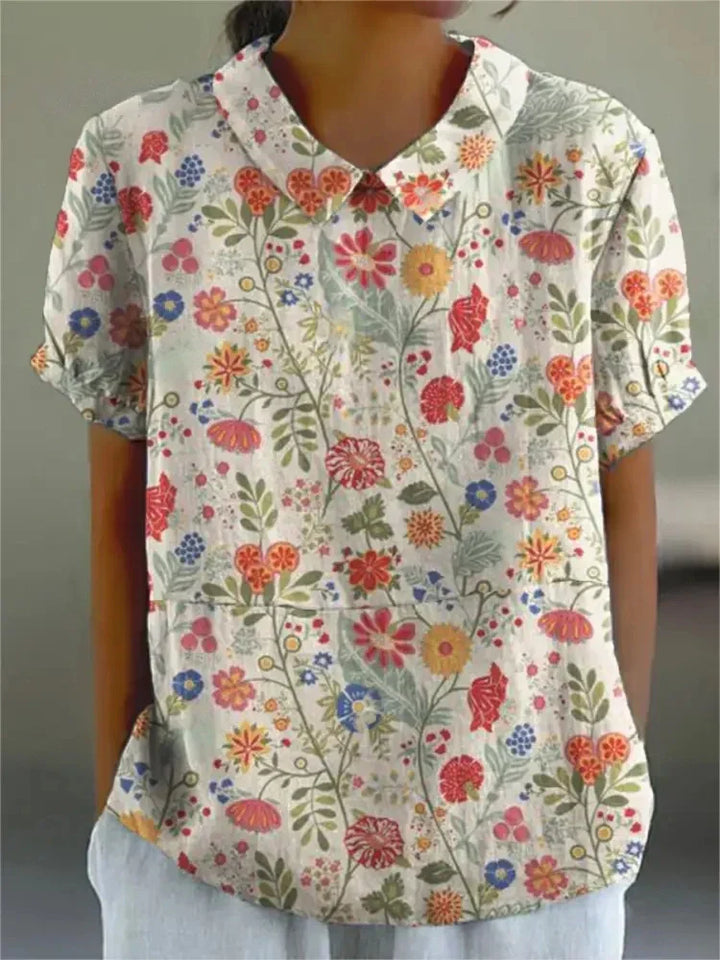 Anna | Comfortable Blouse With Flowers