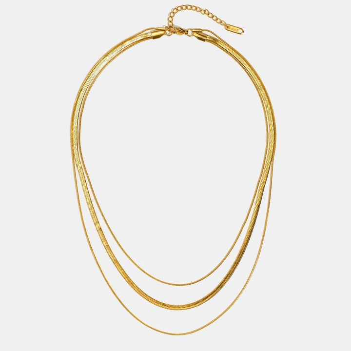 Maria | Gold Multi-Layer Chain Necklace