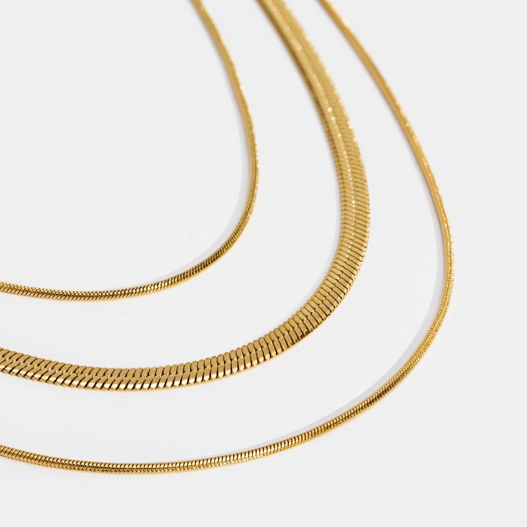 Maria | Gold Multi-Layer Chain Necklace