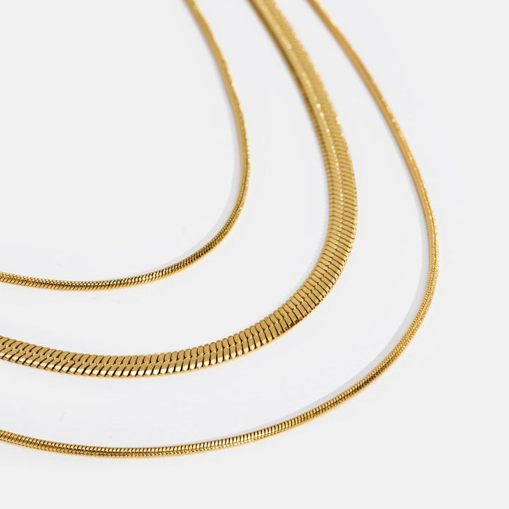 Maria | Gold Multi-Layer Chain Necklace